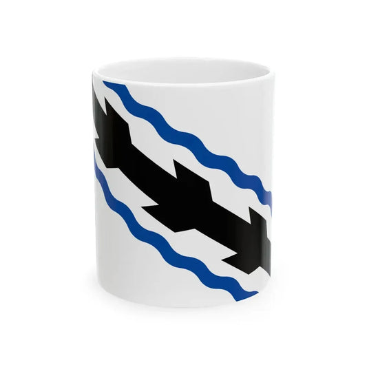 Flag of Opglabbeek (Belgium) White Coffee Mug 11oz - Go Mug Yourself