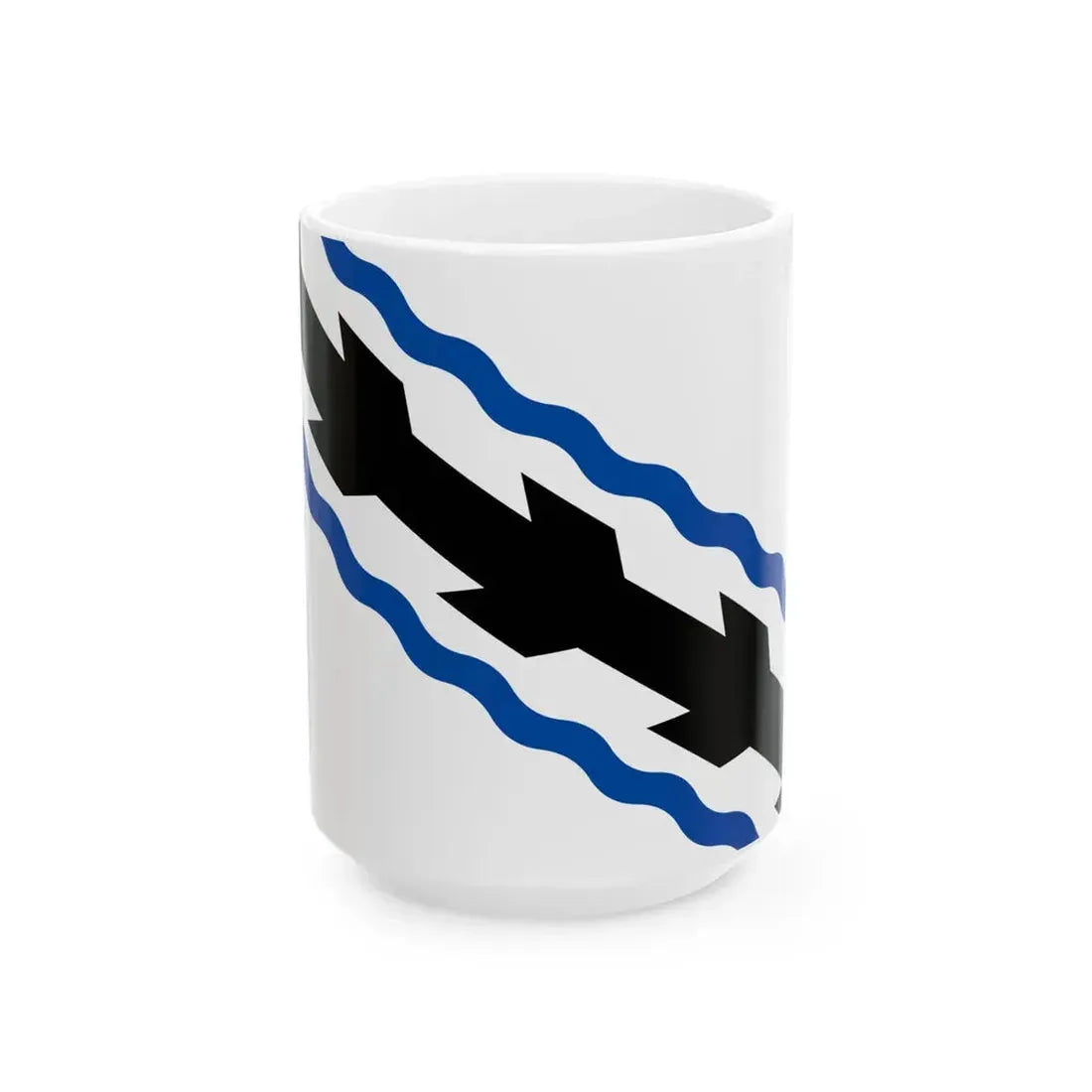 Flag of Opglabbeek (Belgium) White Coffee Mug 15oz - Go Mug Yourself