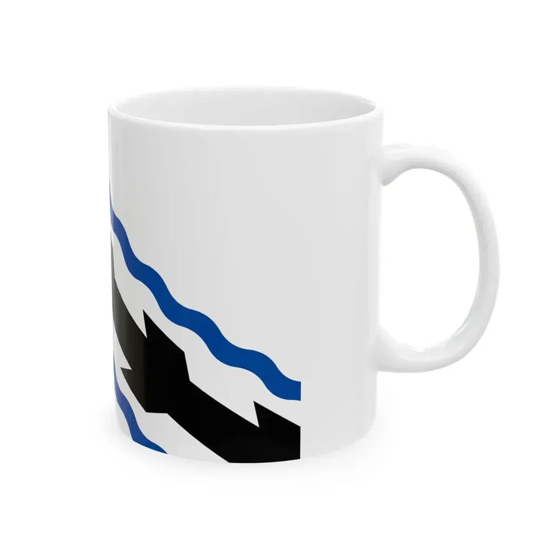 Flag of Opglabbeek (Belgium) White Coffee Mug - Go Mug Yourself