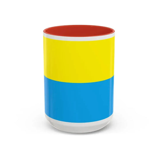 Flag of Opole Poland - Accent Coffee Mug 15oz Red - Go Mug Yourself