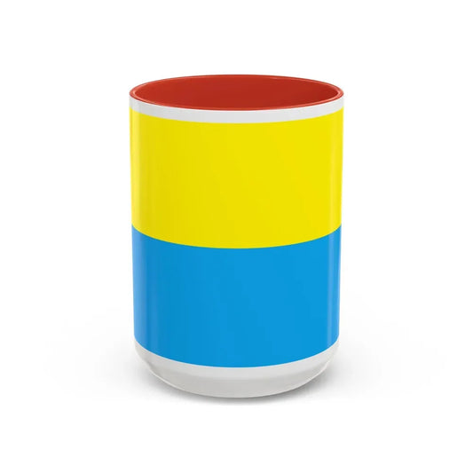 Flag of Opole Poland - Accent Coffee Mug 15oz Red - Go Mug Yourself