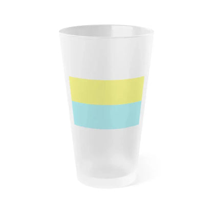 Flag of Opole Poland - Frosted Pint Glass 16oz 16oz Frosted - Go Mug Yourself