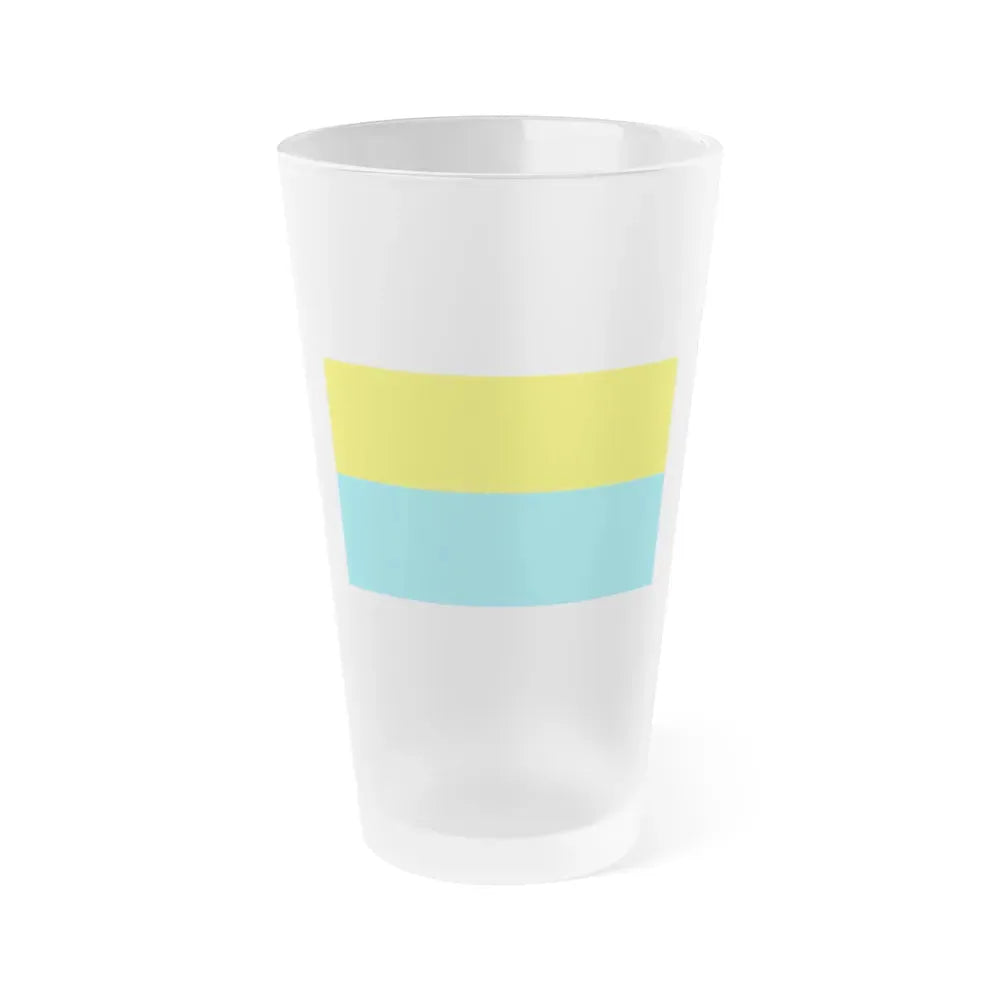 Flag of Opole Poland - Frosted Pint Glass 16oz 16oz Frosted - Go Mug Yourself