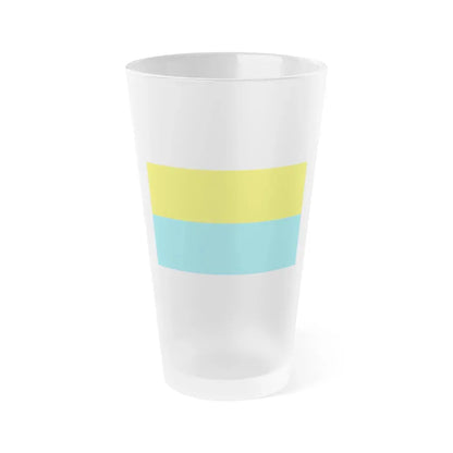 Flag of Opole Poland - Frosted Pint Glass 16oz 16oz Frosted - Go Mug Yourself