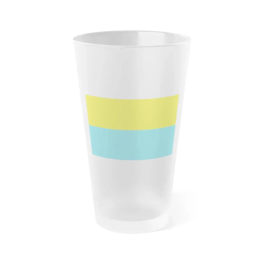 Flag of Opole Poland - Frosted Pint Glass 16oz 16oz Frosted - Go Mug Yourself