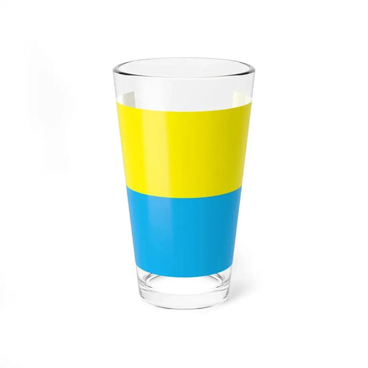 Flag of Opole Poland - Pint Glass 16oz 16oz - Go Mug Yourself