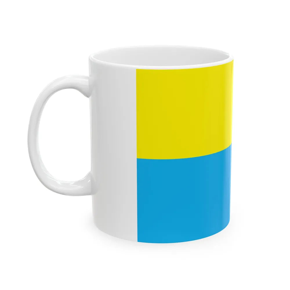 Flag of Opole Poland - White Coffee Mug-Go Mug Yourself