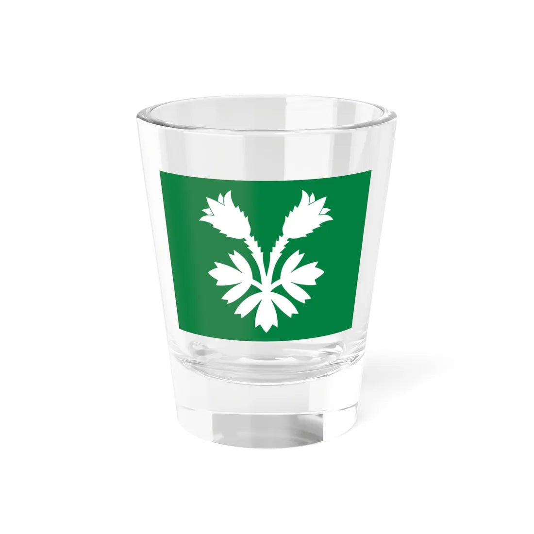 Flag of Oppland (Norway) Shot Glass 1.5oz 1.5oz - Go Mug Yourself
