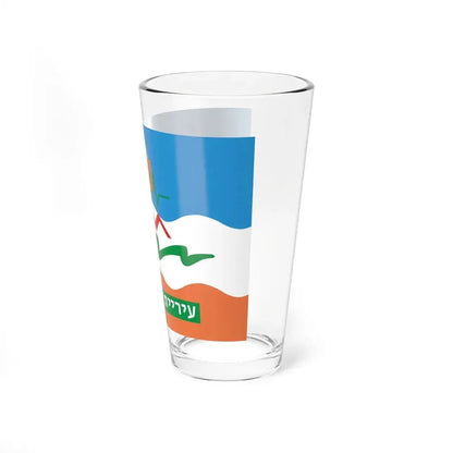 Flag of Or Yehuda Israel - Pint Glass 16oz - Go Mug Yourself