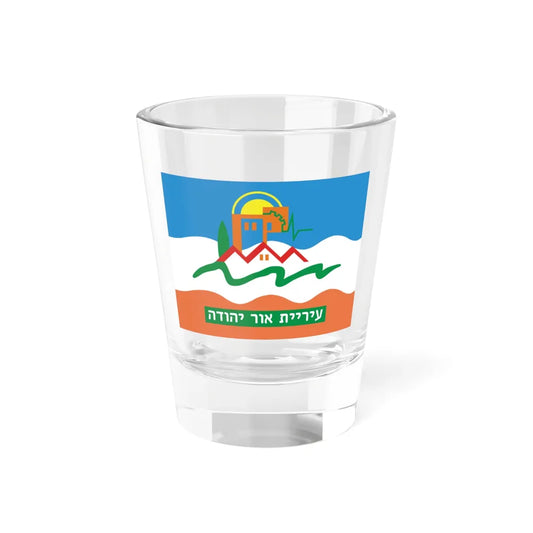Flag of Or Yehuda Israel - Shot Glass 1.5oz 1.5oz - Go Mug Yourself