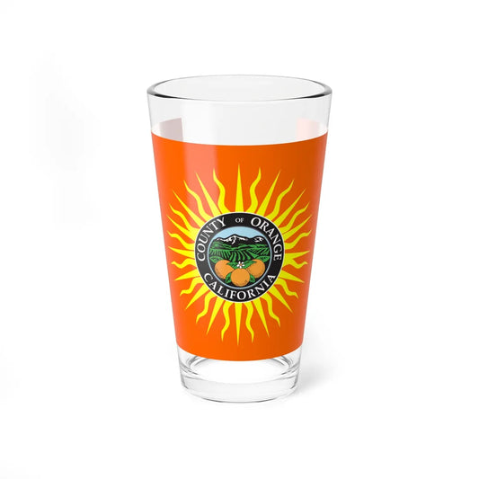 Flag of Orange County California (United States) Pint Glass 16oz 16oz - Go Mug Yourself