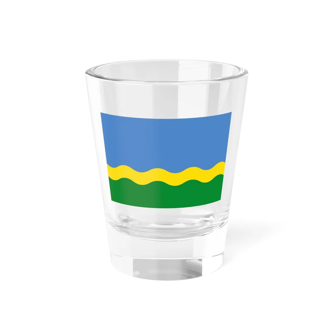 Flag of Orava Parish Põlva County Estonia (Estonia) Shot Glass 1.5oz 1.5oz - Go Mug Yourself