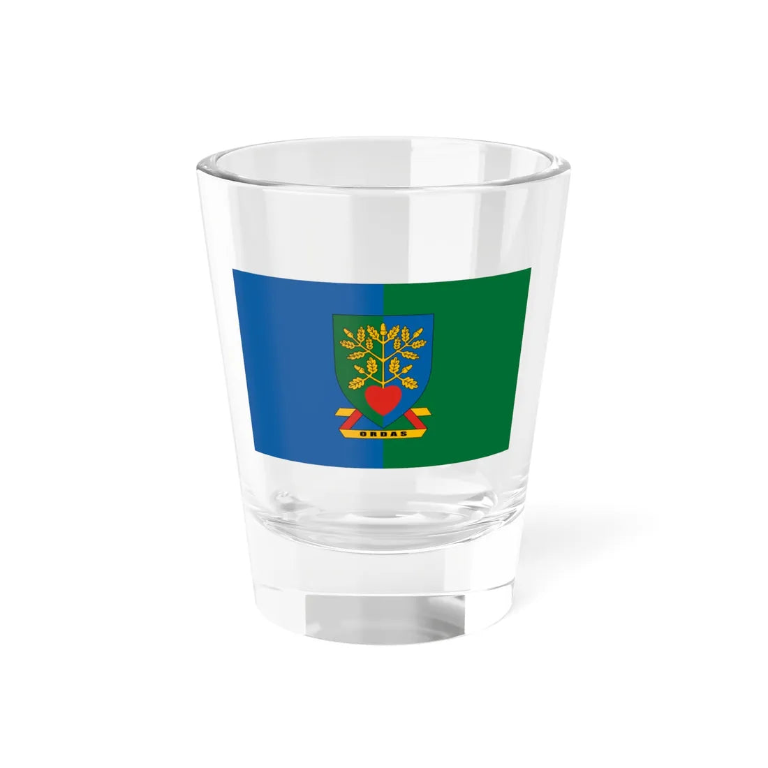 Flag of Ordas (Hungary) Shot Glass 1.5oz 1.5oz - Go Mug Yourself