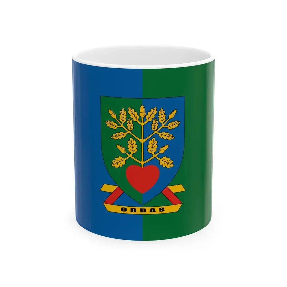 Flag of Ordas (Hungary) White Coffee Mug 11oz - Go Mug Yourself
