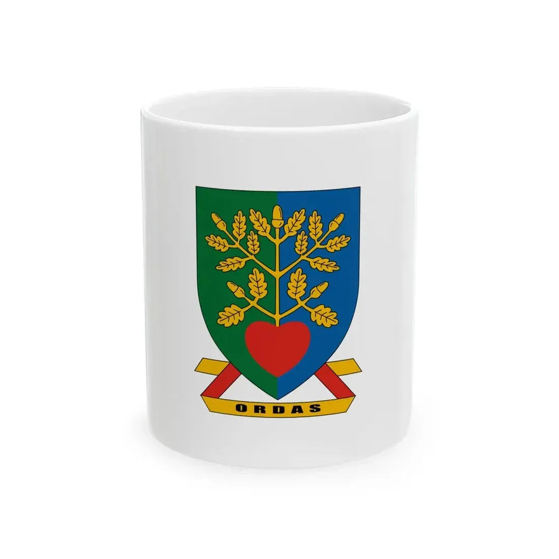 Flag of Ordas variant (Hungary) White Coffee Mug 11oz - Go Mug Yourself