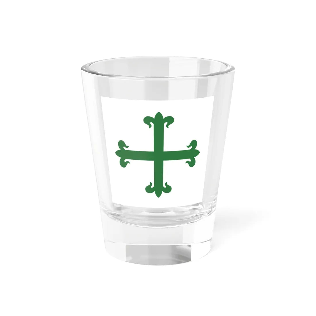 Flag of Order of Aviz (Portugal) Shot Glass 1.5oz 1.5oz - Go Mug Yourself