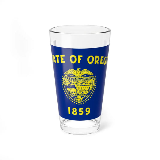Flag of Oregon 3-2 (United States) Pint Glass 16oz 16oz - Go Mug Yourself