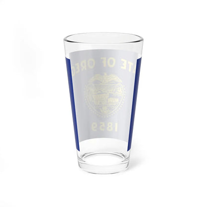 Flag of Oregon 3-2 (United States) Pint Glass 16oz - Go Mug Yourself