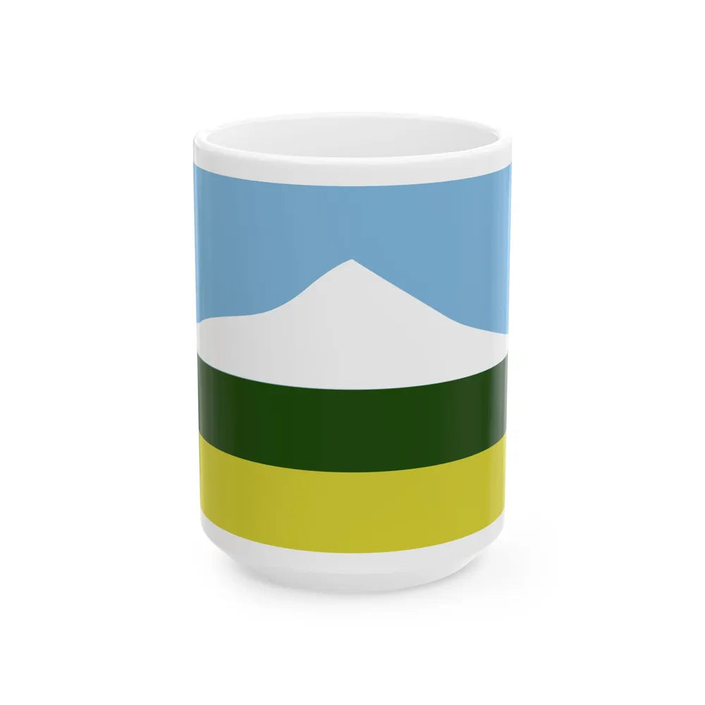 Flag of Oregon proposal Gerald H. Black (United States) White Coffee Mug 15oz - Go Mug Yourself