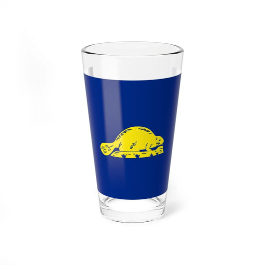 Flag of Oregon reverse 3-2 (United States) Pint Glass 16oz 16oz - Go Mug Yourself