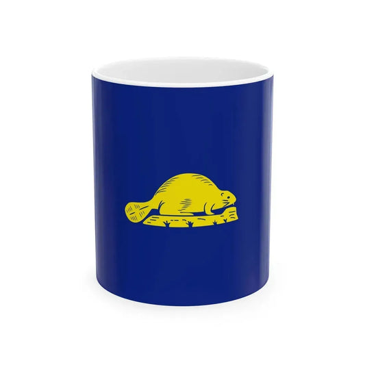 Flag of Oregon reverse (United States) White Coffee Mug 11oz - Go Mug Yourself