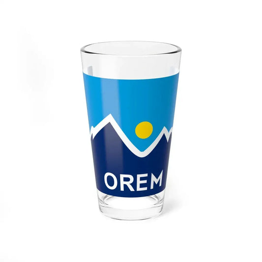 Flag of Orem Utah (United States) Pint Glass 16oz 16oz - Go Mug Yourself