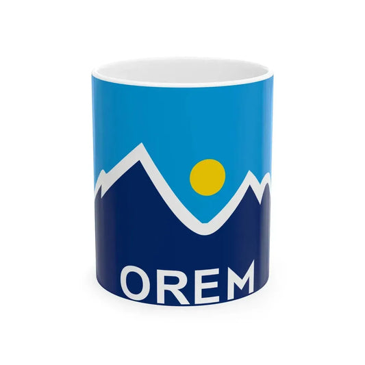 Flag of Orem Utah (United States) White Coffee Mug 11oz - Go Mug Yourself