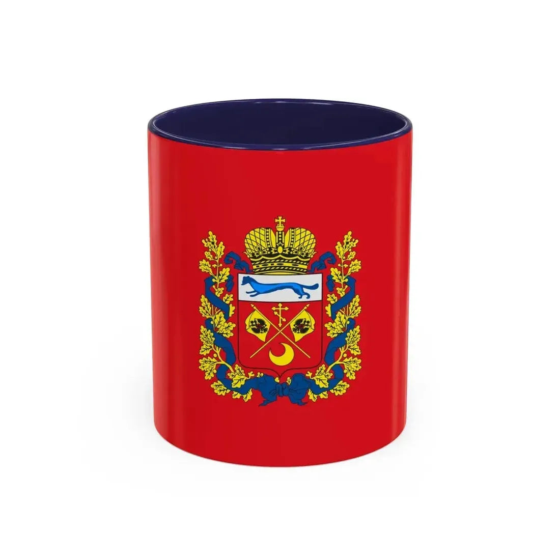 Flag of Orenburg Oblast Russia - Accent Coffee Mug 11oz Navy - Go Mug Yourself