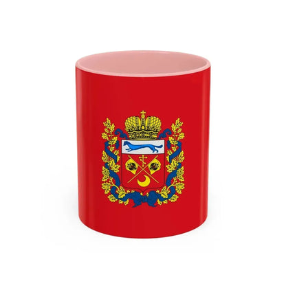 Flag of Orenburg Oblast Russia - Accent Coffee Mug 11oz Pink - Go Mug Yourself