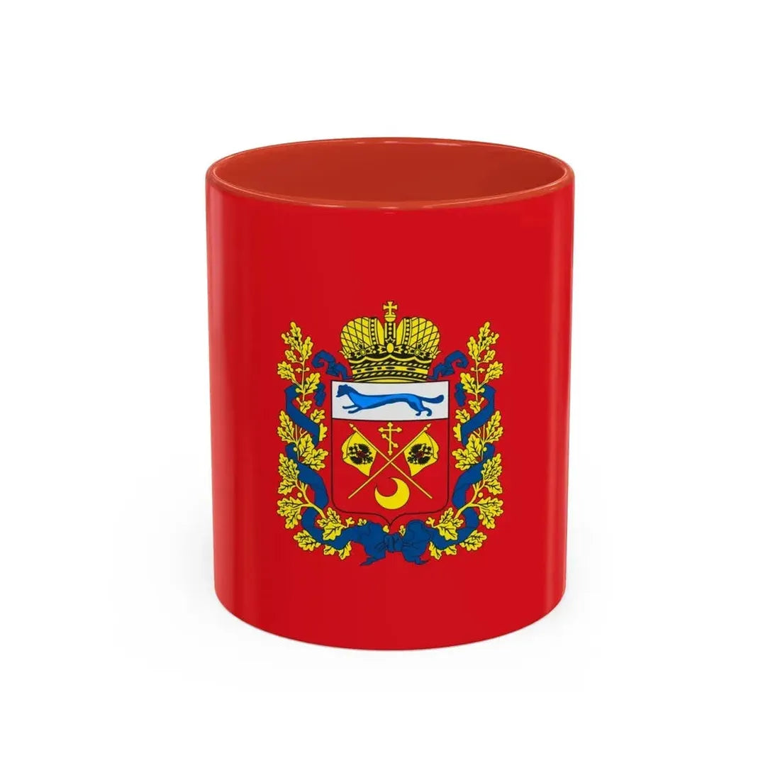 Flag of Orenburg Oblast Russia - Accent Coffee Mug 11oz Red - Go Mug Yourself