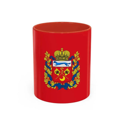 Flag of Orenburg Oblast Russia - Accent Coffee Mug 11oz Red - Go Mug Yourself