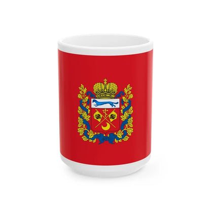 Flag of Orenburg Oblast Russia - White Coffee Mug-15oz-Go Mug Yourself