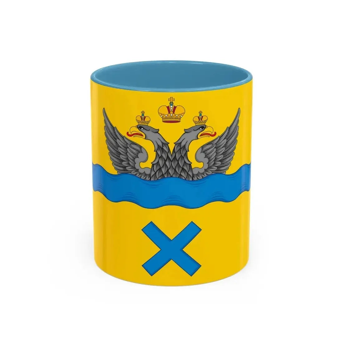 Flag of Orenburg Russia - Accent Coffee Mug 11oz Light Blue - Go Mug Yourself