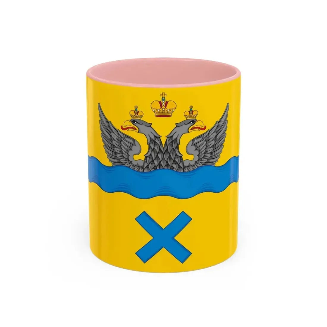 Flag of Orenburg Russia - Accent Coffee Mug 11oz Pink - Go Mug Yourself