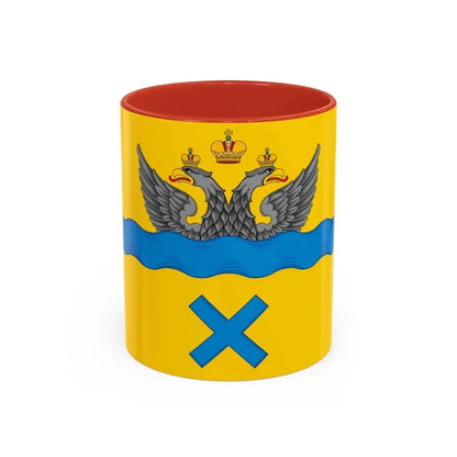 Flag of Orenburg Russia - Accent Coffee Mug 11oz Red - Go Mug Yourself