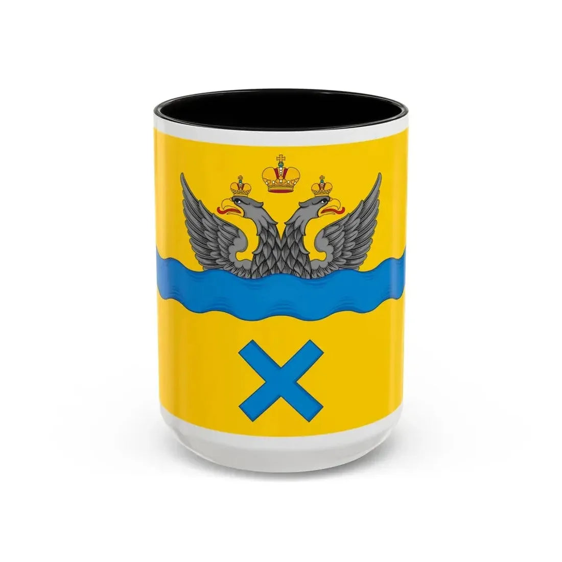 Flag of Orenburg Russia - Accent Coffee Mug 15oz Black - Go Mug Yourself