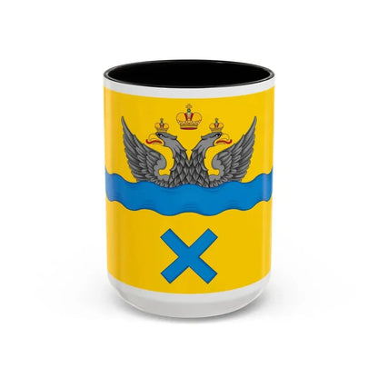 Flag of Orenburg Russia - Accent Coffee Mug 15oz Black - Go Mug Yourself