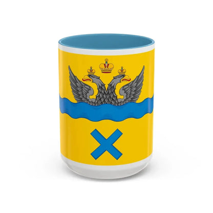Flag of Orenburg Russia - Accent Coffee Mug 15oz Light Blue - Go Mug Yourself