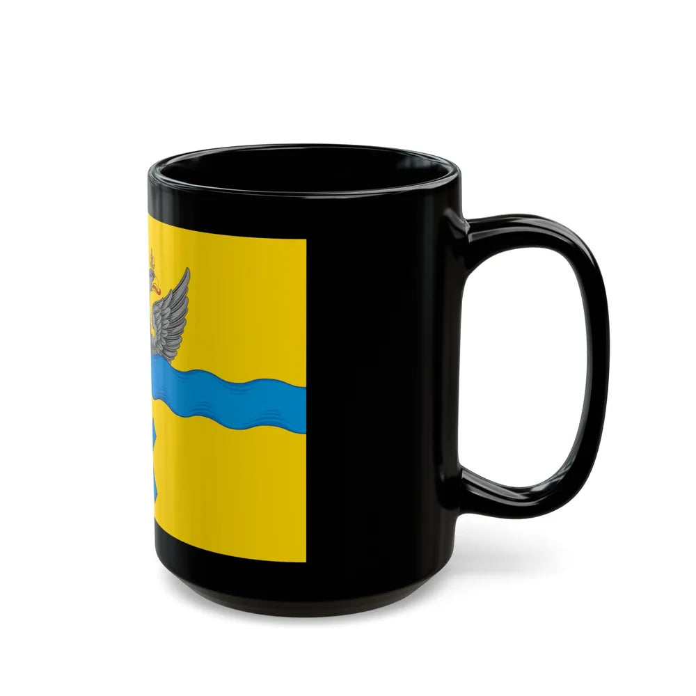 Flag of Orenburg Russia - Black Coffee Mug-Go Mug Yourself