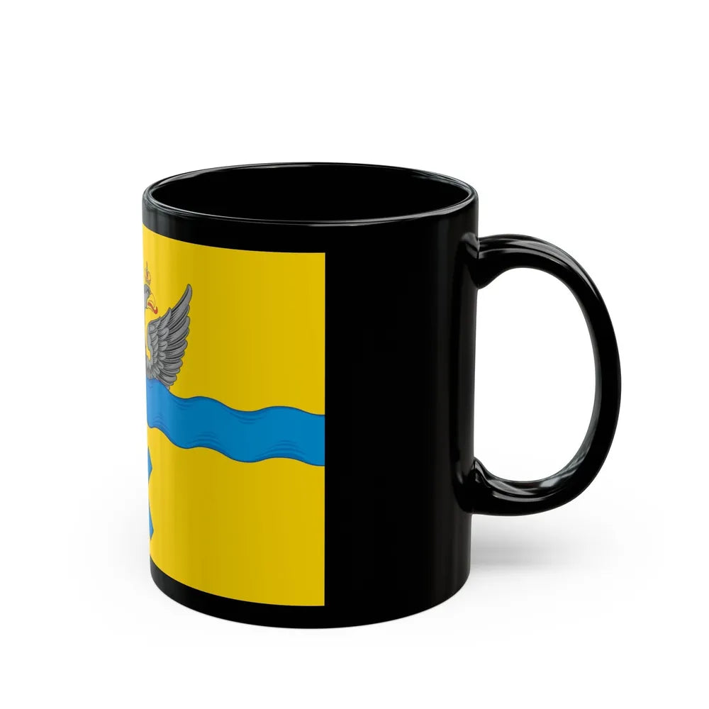 Flag of Orenburg Russia - Black Coffee Mug-Go Mug Yourself