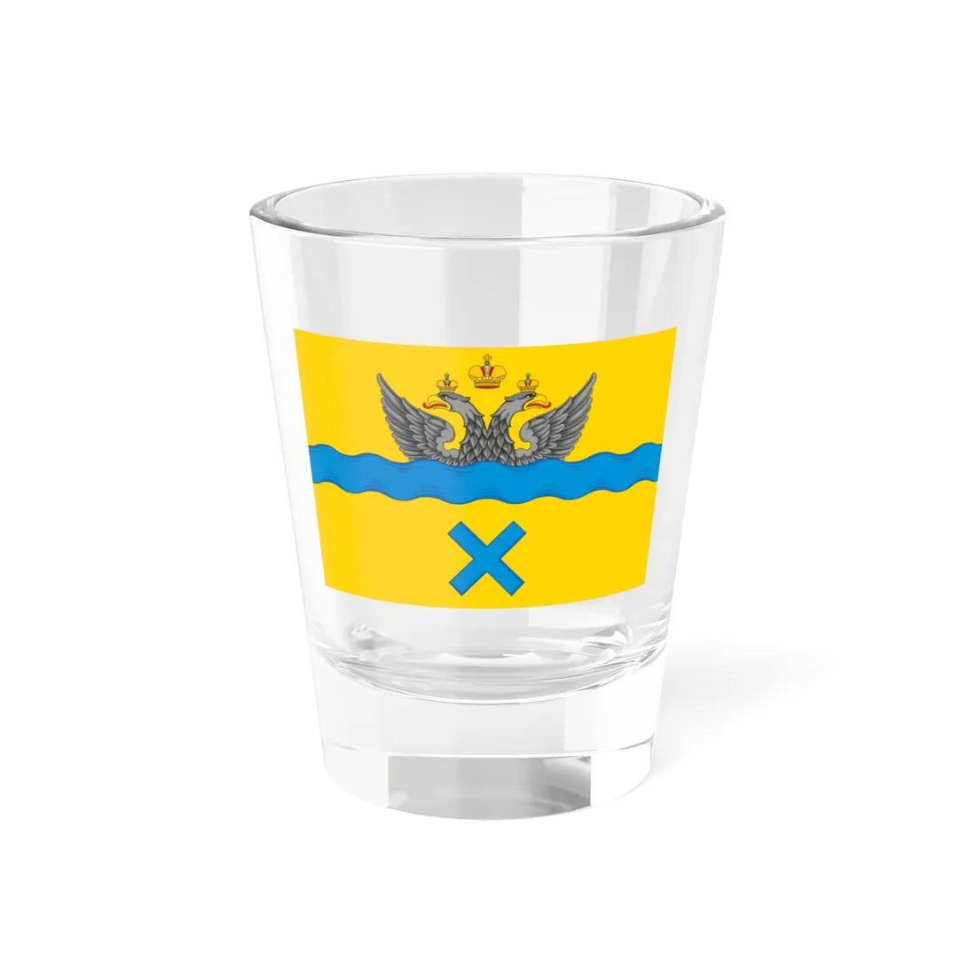 Flag of Orenburg (Russia) Shot Glass 1.5oz 1.5oz - Go Mug Yourself