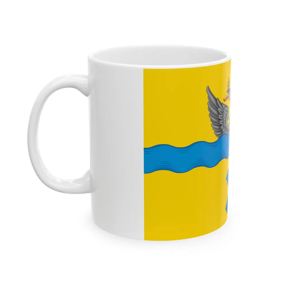 Flag of Orenburg Russia - White Coffee Mug-Go Mug Yourself