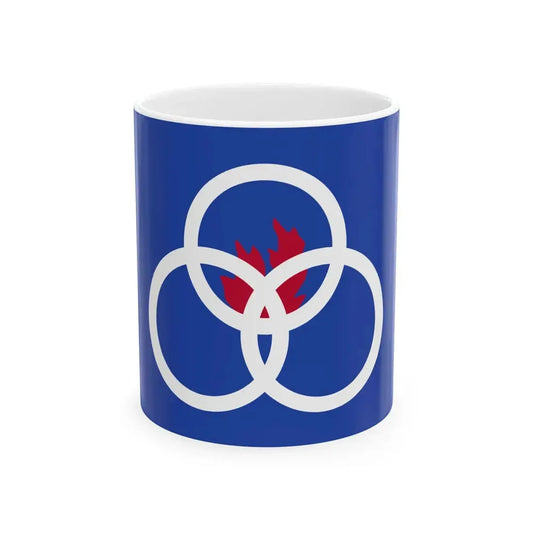 Flag of Orestes IN (India) White Coffee Mug 11oz - Go Mug Yourself