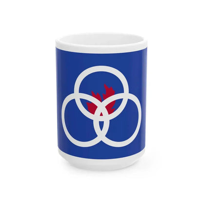 Flag of Orestes IN (India) White Coffee Mug 15oz - Go Mug Yourself