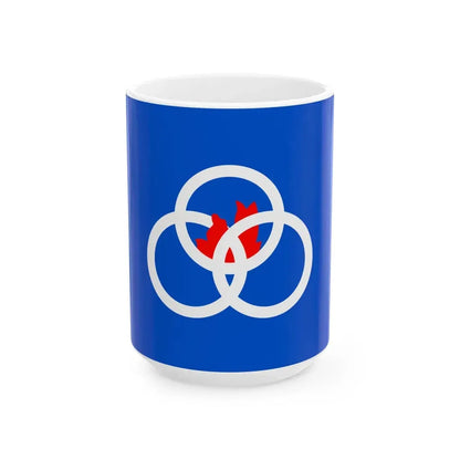 Flag of Orestes Indiana (India) White Coffee Mug 15oz - Go Mug Yourself