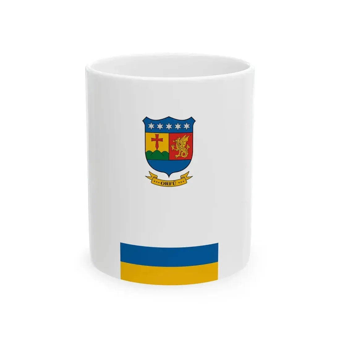 Flag of Orfu vertical (Hungary) White Coffee Mug 11oz - Go Mug Yourself