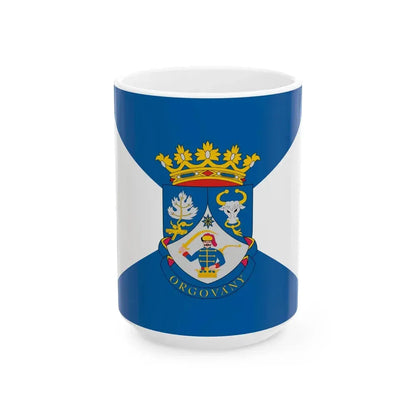 Flag of Orgovany ceremonial (Hungary) White Coffee Mug 15oz - Go Mug Yourself