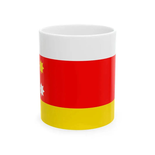 Flag of Orhei (Moldova) White Coffee Mug 11oz - Go Mug Yourself