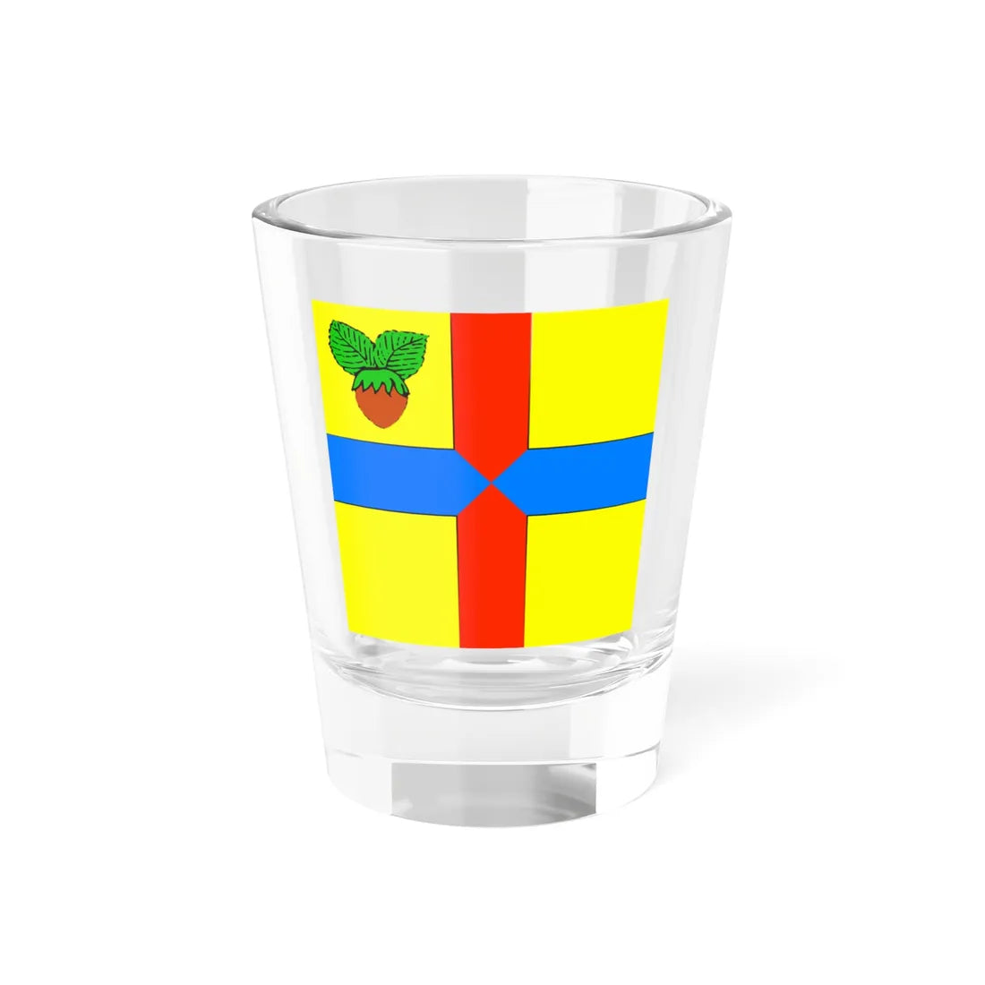 Flag of Orikhiv (Ukraine) Shot Glass 1.5oz 1.5oz - Go Mug Yourself