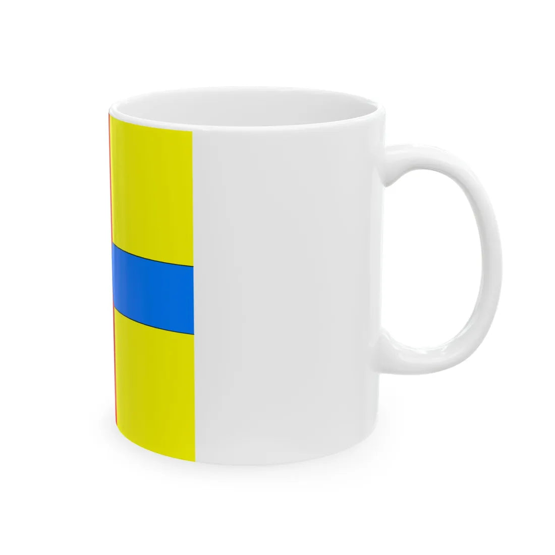 Flag of Orikhiv (Ukraine) White Coffee Mug - Go Mug Yourself